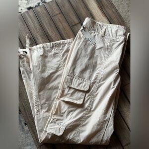 Cream Cargo Pants
